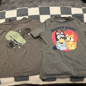 NWOT Boys Old Navy Gray Kids T-Shirt Set with Fun Prints